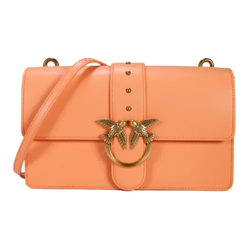 PINKO Коровья кожа Swallow Сумка Сумка через плечо Сумка на плечо Женская Оранжевая Красная
