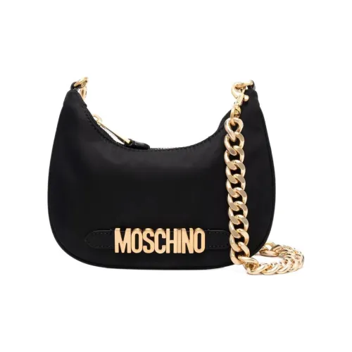 MOSCHINO Нейлоновая сумка через плечо женская черная