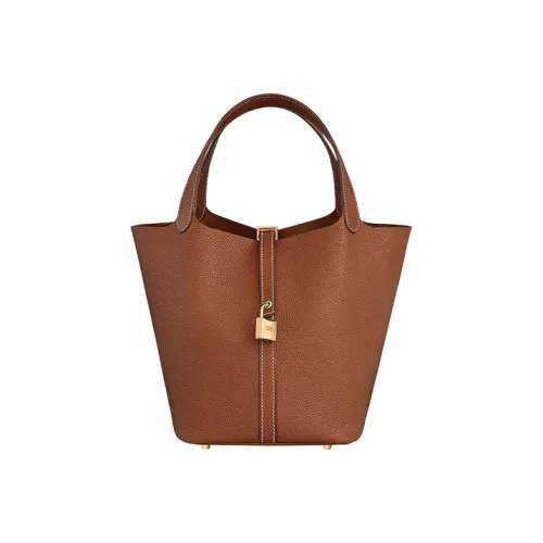 HERMES Picotin Lock BARENIA Faubourg Телячья кожа Корзинка-сумка Сумка-ведро Сумка 22 Женская Светлый Рыжевато-коричневый