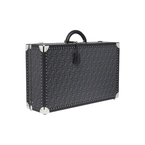 FENDI Кожа с Полиэстером Твердый Чехол Большой Мужской Черный