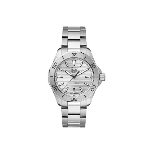 TAG HEUER Кварцевый механизм Мужские часы Aquaracer Collection 40 мм Серебряные