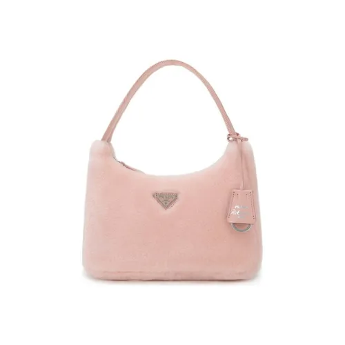 PRADA Сумка из меха сумка через плечо сумка для плеча женская орхидея пудра