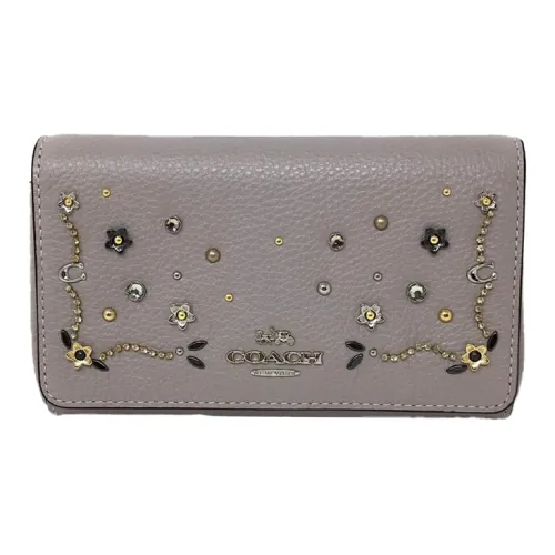 COACH Dressy Кожа Сумка через плечо Маленькая Женская Розовая