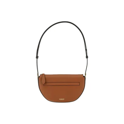 Burberry OLYMPIA Кожа Плечевая сумка Сумка-полумесяц Сумка Сумка через плечо Сумка через плечо Мини Женская Коричневая