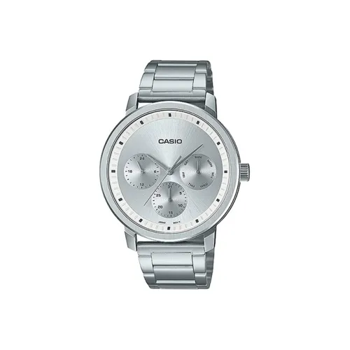 CASIO Standard Series Кварцевый механизм нержавеющая сталь ремешок мужские часы серебристый циферблат MTP B305D 7EV