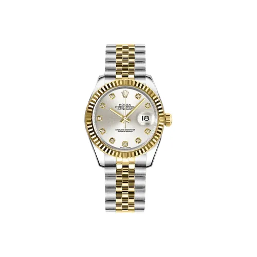 ROLEX Женская одежда Log Series Автоматический механический механизм Часы 31 мм Серебристый циферблат