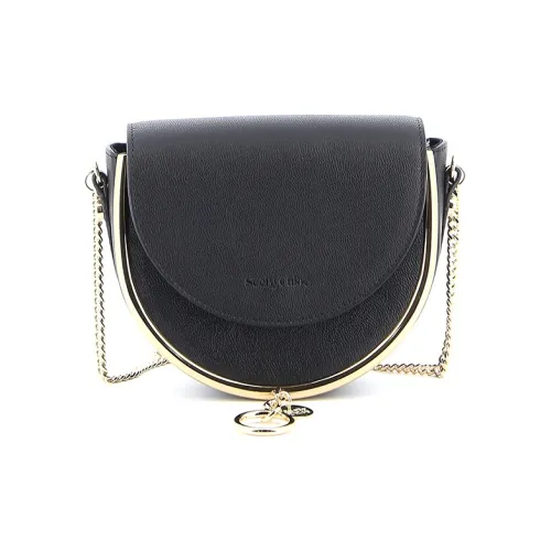 See By Chloe Сумка из кожи с цепочкой сумка через плечо женская черная