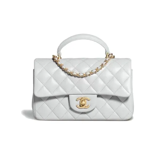 CHANEL Sheepskin Сумка Сумка через плечо Сумка через плечо Мини Женская Серый