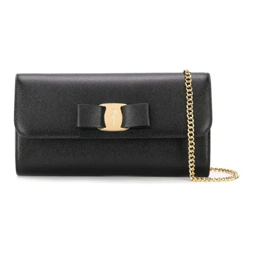 Ferragamo Кошелек из коровьей кожи черный