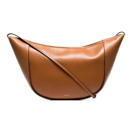 Wandler Кожа Одно плечо Клатч Стандартный Женский Коричневый
