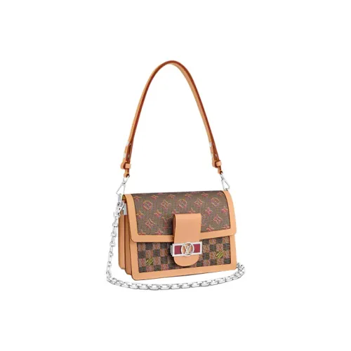 LOUIS VUITTON Dauphine Телячья кожа Сумка с цепочкой Сумка через плечо Сумка на плечо Средний Женская Винтаж Неон Цвет