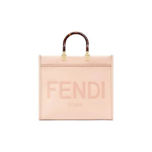 FENDI Sunshine Кожа Сумка через плечо Сумка Средний Женская Розовая