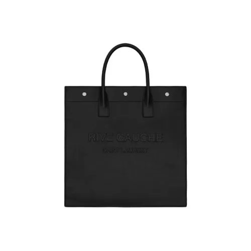 SAINT LAURENT Кожа Тоут Сумка Сумка для покупок Сумка Обычная Унисекс Черная
