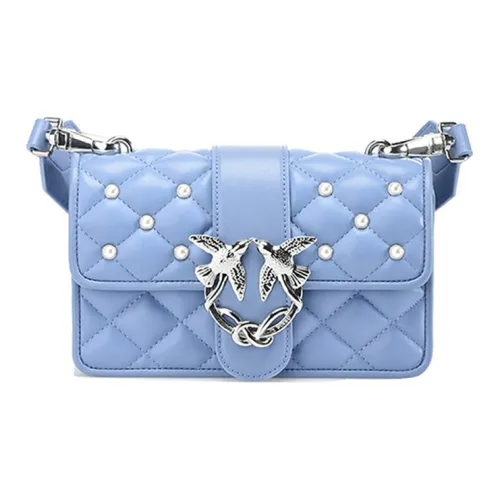 PINKO Кожа Коровья кожа Swallow Сумка Ручная сумка Сумка через плечо Сумка на плечо Женская Морской синий
