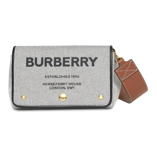 Burberry Сумка через плечо из коровьей кожи маленькая унисекс серый