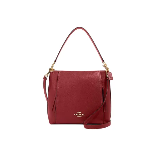 COACH Marlon Кожа Сумка Женская Красная