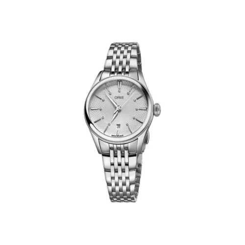 Oris Механический Movement Женские Culture Collection Часы 28 мм Серебряные