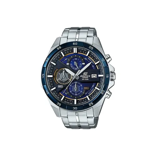 CASIO EDIFICE Collection Кварцевый механизм нержавеющая сталь ремешок часы для мужчин синий циферблат EFR 556DB 2A
