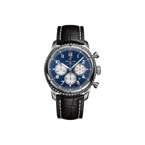 Breitling Aviation Chronometer Коллекция Автоматический Механический Часы Мужские 43 мм Синий Циферблат