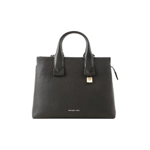 MICHAEL KORS Rollins Коровья кожа Ручная сумка Сумка через плечо Большая Женская Черная