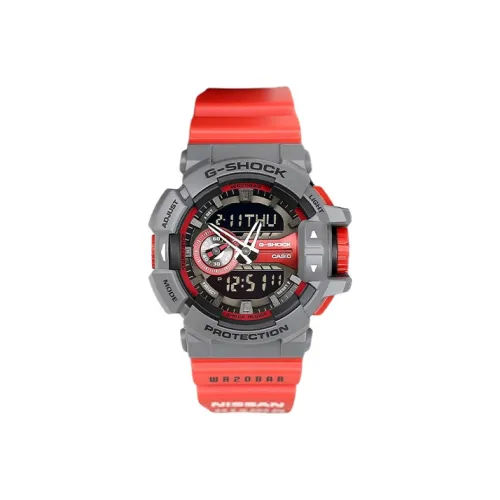 CASIO г Shock X Nismo 2015 Ограниченная серия Электронный механизм Смольный ремешок Часы Мужские Черный циферблат GA 400 4BJF