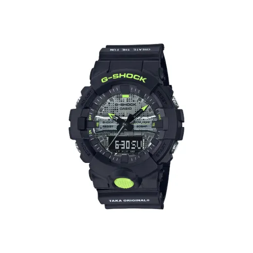 CASIO G Shock Твердый VS Hard Collection Кварцевый механизм Смола Ремешок Часы Мужские Черный Циферблат GA 800DC 1APRTAKA