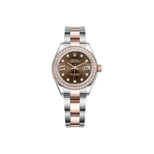 ROLEX Автоматический Механический Movement Женские Women's Apparel Log Series Часы 28 мм Серебряные