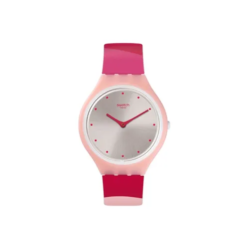 SWATCH SKIN Collection Кварцевый механизм Женские часы 36,8 мм Серый циферблат Пластиковый корпус Часы с силиконовым ремешком