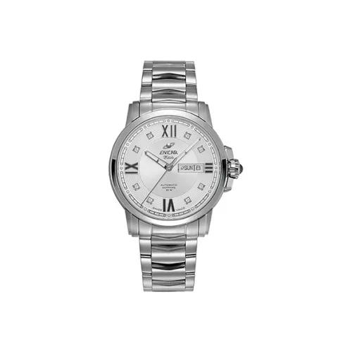 ENICAR Механические Мужские Часы 40 мм Белые