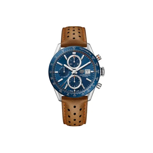 TAG HEUER Автоматический Механический Механизм Мужские Часы Carrera Collection 41 мм Синий