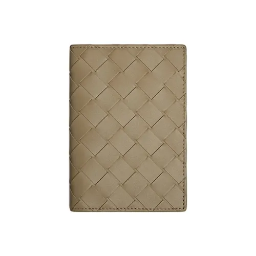 Bottega Veneta Холдер для паспорта из коровьей кожи мужской цвет тауповый