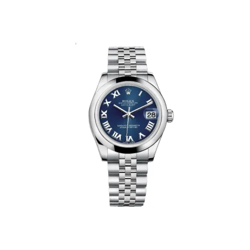 ROLEX Oyster Perpetual Datejust Коллекция Автоматический Механический Механизм Женские Часы Часы 31 мм Синий Циферблат