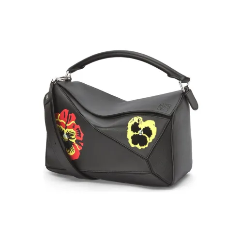 LOEWE Пазл Коровья кожа Сумка Мужской Черный