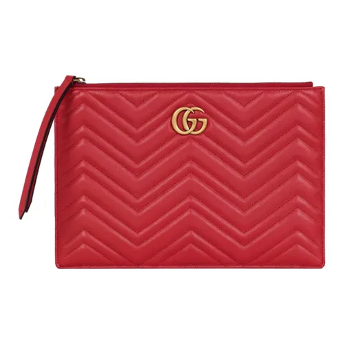 GUCCI Marmont Кожа Клатч Женские Красный