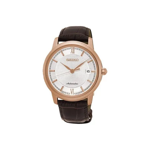 SEIKO Механические Мужские Часы 39 мм Белые