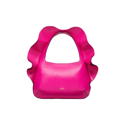 Valentino Atelier Sheepskin Hobo Bag Small Women's Pink Валиентино Ателье Овчина Хобо Сумка Маленькая Женская Розовая