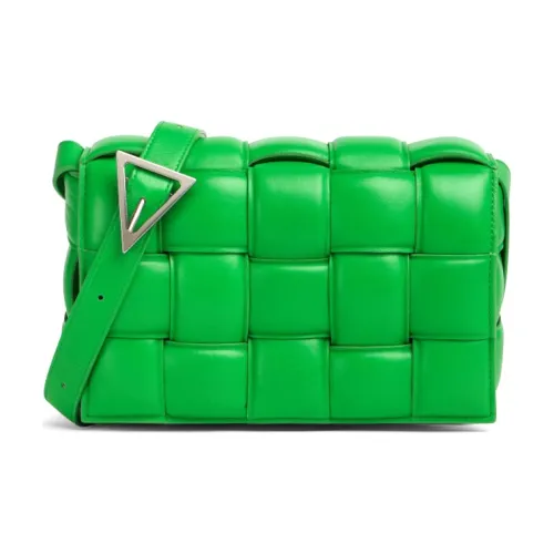 Bottega Veneta Padded Cassette Sheepskin Pillow Bag Shoulder Bag Handbag Unisex Parrot Green Bottega Veneta Padded Cassette Овчина Сумка-подушка Сумка через плечо Сумка Унисекс Попугай Зеленый