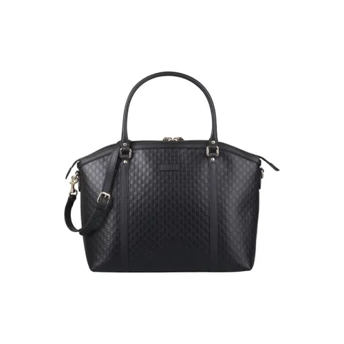 GUCCI Сумка через плечо из коровьей кожи большая женская черная