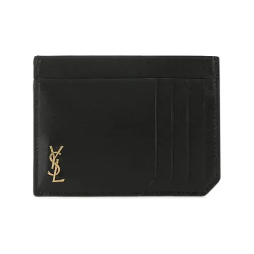 SAINT LAURENT Кожа Картхолдер Стандартный Мужской Черный