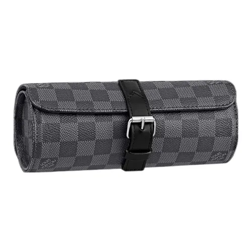 LOUIS VUITTON Наручные часы из коровьей кожи Коробка для хранения Коробка Стандартная Унисекс Черный