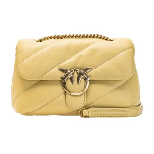 PINKO Пуш Овчина Сумка на плечо Женская Желтая