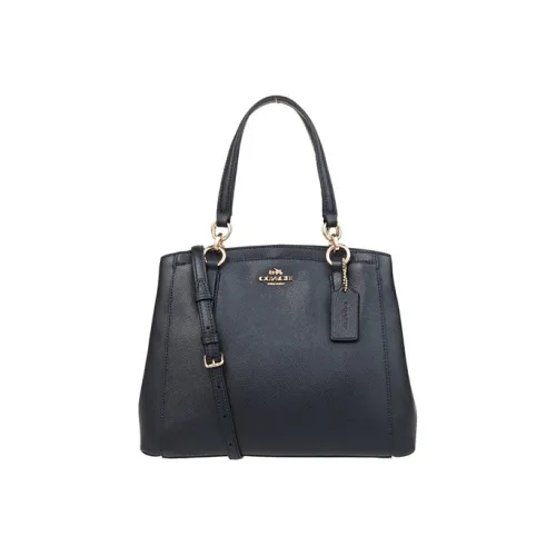 COACH Кожа Horseshoe Сумка Сумка через плечо Сумка Большая Женская Темно-синяя