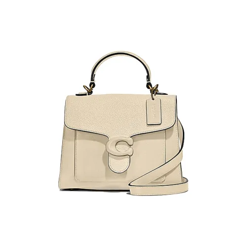 COACH Tabby Телячья кожа С кожаными вставками Сумка через плечо Сумка Маленькая Женская Цвет Слоновая кость