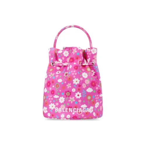 Balenciaga WHEEL Нейлоновая Шнурок Сумка Сумка через плечо Сумка через плечо Женская Розовая