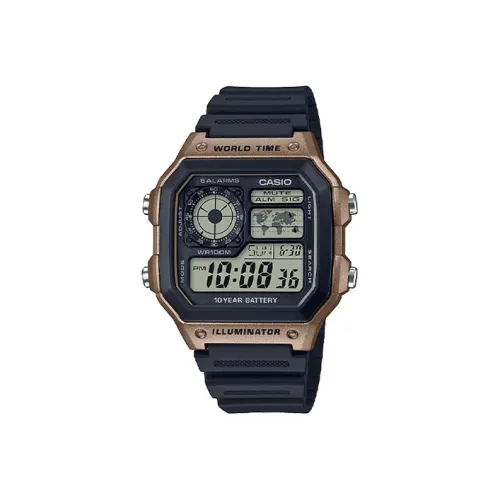 CASIO DIGITAL Collection Кварцевый механизм блок смола ремешок мужские часы серый циферблат