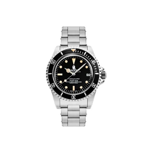 A BATHING APE Автоматический Механический Движение Унисекс Часы 40 мм Черные
