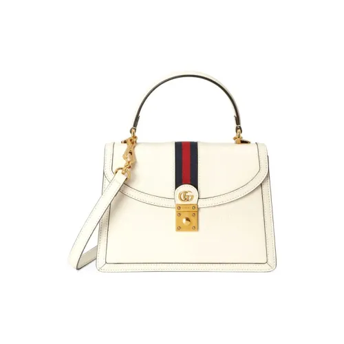 GUCCI Ophidia Кожа Сумка через плечо Сумка Маленькая Женская Белая