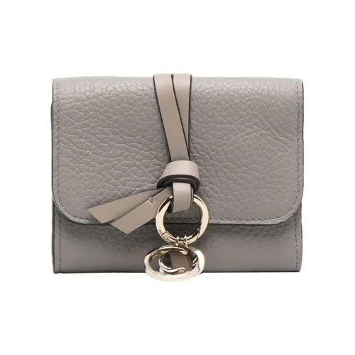Chloe Телячья кожа Кошелек Женские Серый