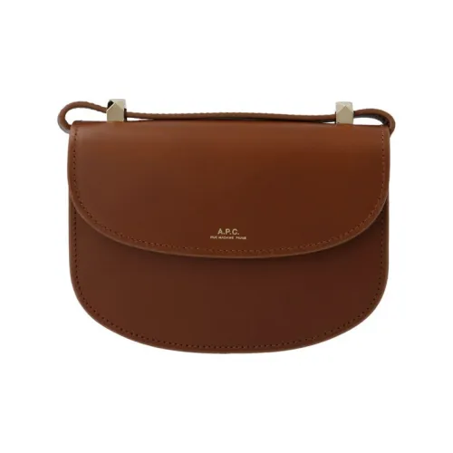 A.P.C. Joint Paragraph Кожа Сумка через плечо Женская Коричневая