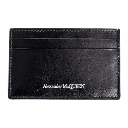 Alexander McQueen Коровья кожа Держатель для карт Унисекс Черный